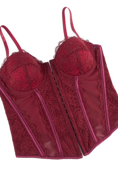 Party Shapewear Corset Trim Boned Lace 