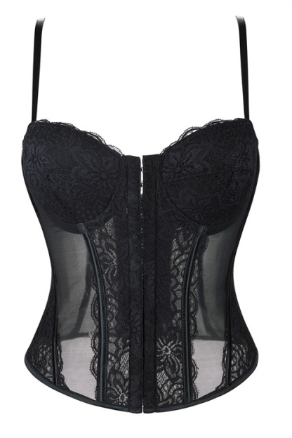 Party Shapewear Corset Trim Boned Lace 