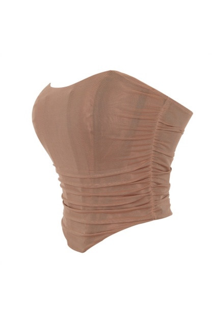 Party Shapewear Coffee Corset Trim Boned 