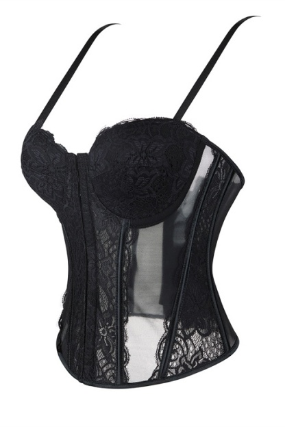 Party Shapewear Corset Trim Boned Lace 