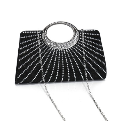 Diamond-Studded Bag Shiny Chain Handbag
