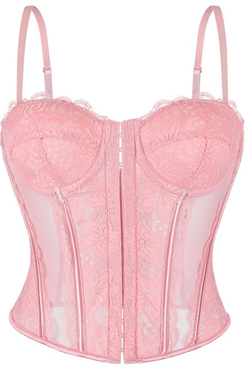 Party Shapewear Corset Trim Boned Lace 