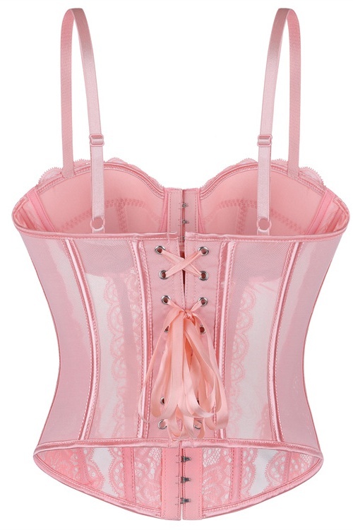 Party Shapewear Corset Trim Boned Lace 