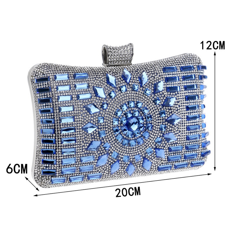 Diamond-Studded Party Bag Shiny Chain Handbag