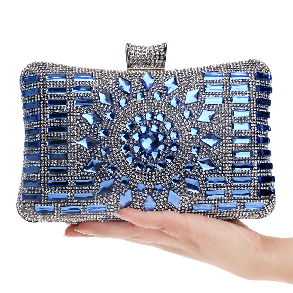Diamond-Studded Party Bag Shiny Chain Handbag