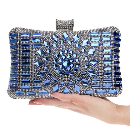 Diamond-Studded Party Bag Shiny Chain Handbag