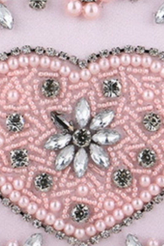 Diamond-Studded Party Bag 3D Floral Chain Handbag