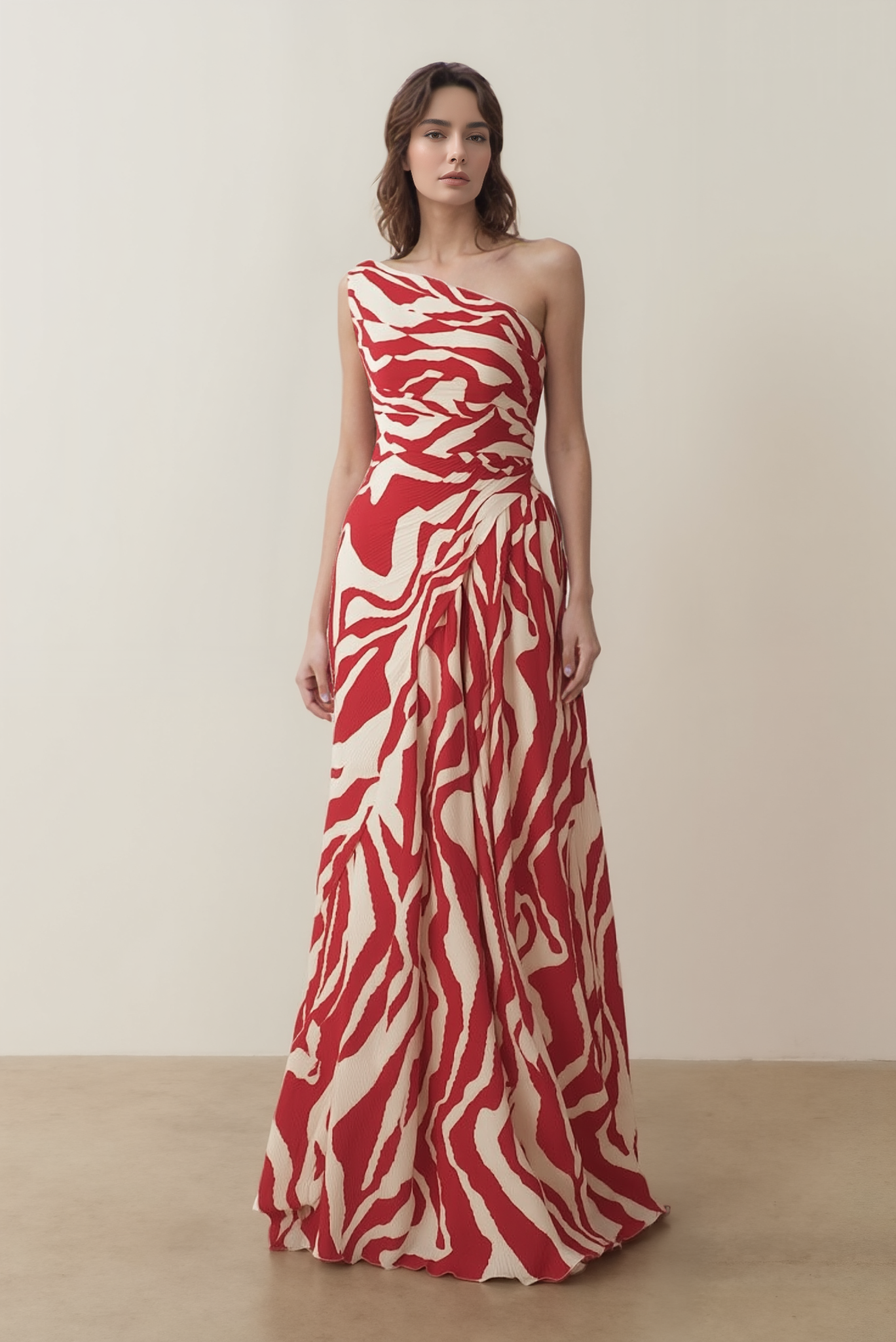 Formal Party Prom Dress One Shoulder Maxi Dress