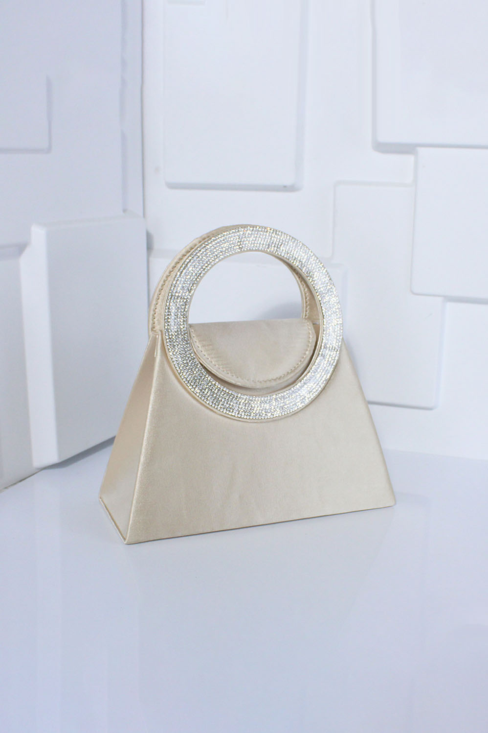 Women's Handbag Handmade Diamond Trapezoid Crossbody Chain Bag