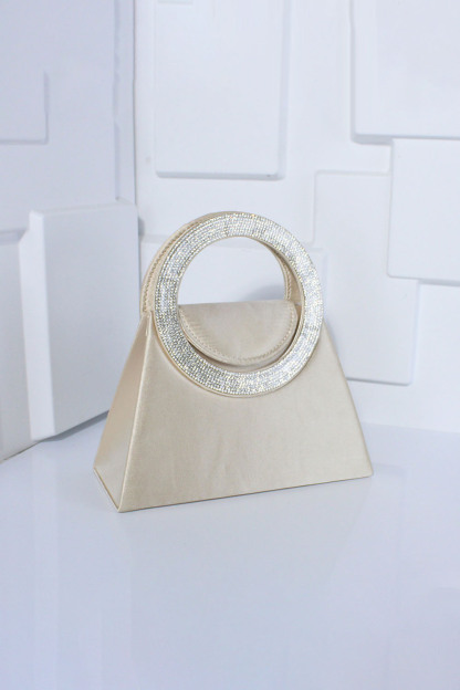 Women's Handbag Handmade Diamond Trapezoid Crossbody Chain Bag