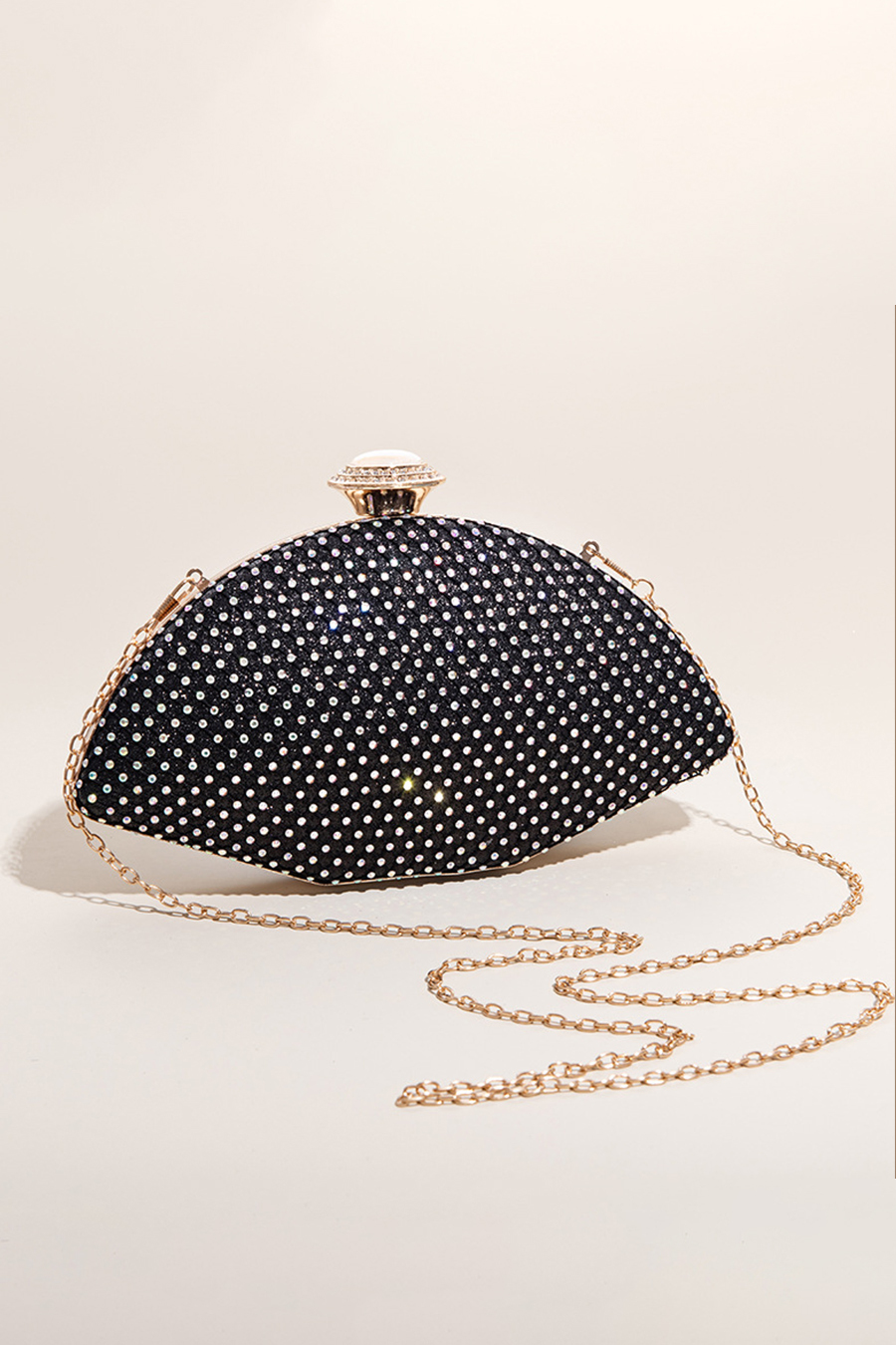 Pink Metallic Evening Clutch Bag