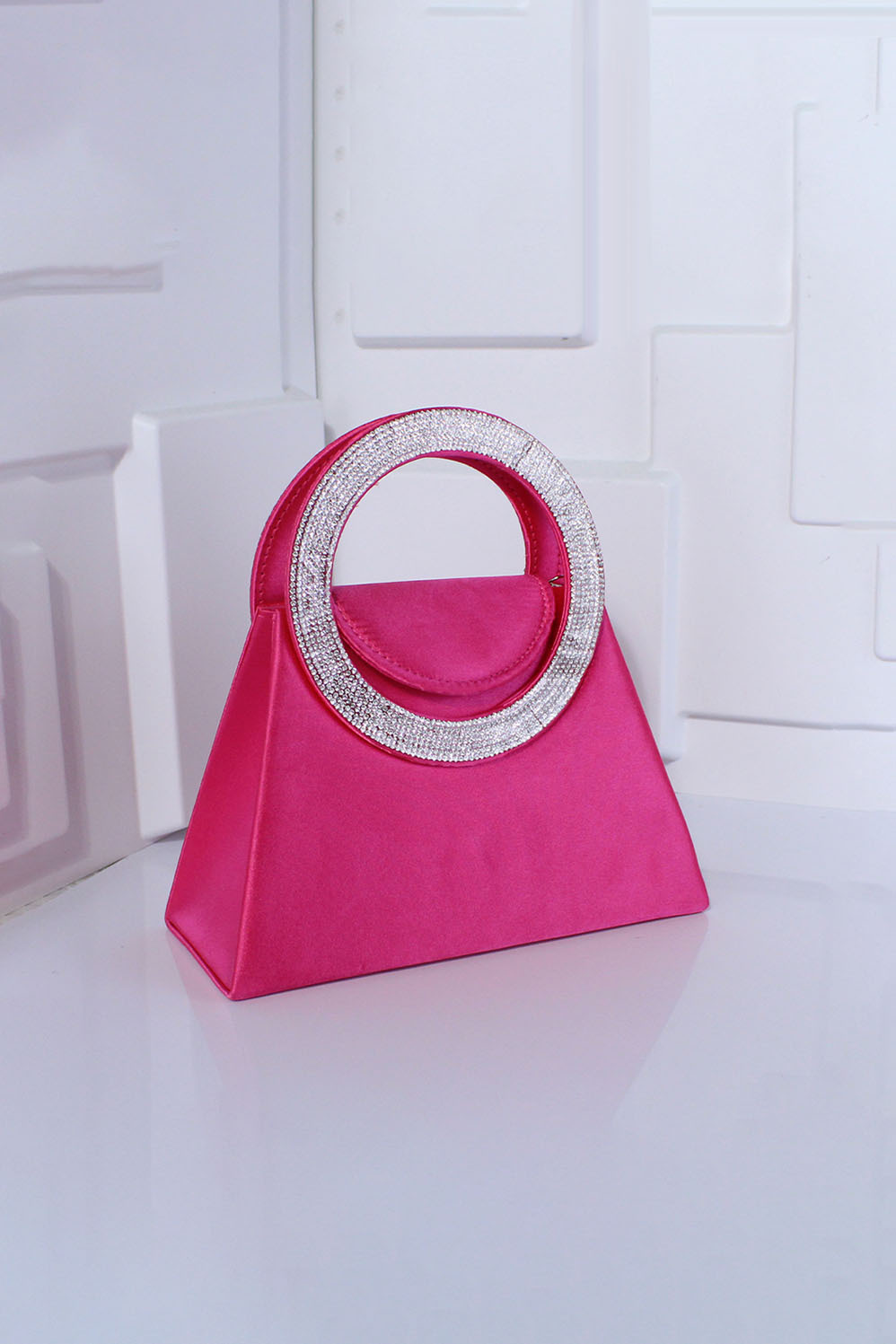 Women's Handbag Handmade Diamond Trapezoid Crossbody Chain Bag