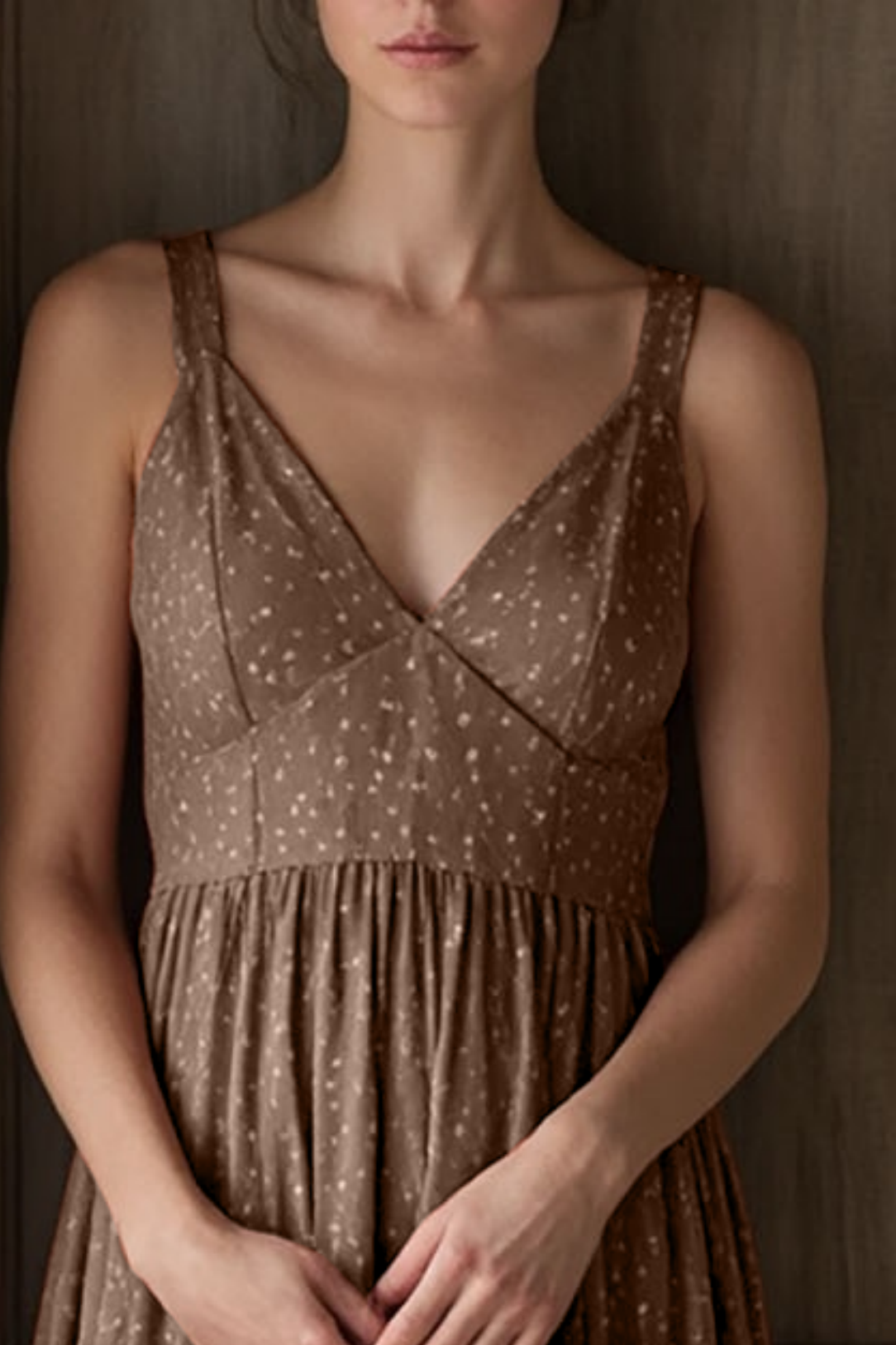 Casual Vacation Dress Light Brown Strappy Floral with Pockets Maxi Dress