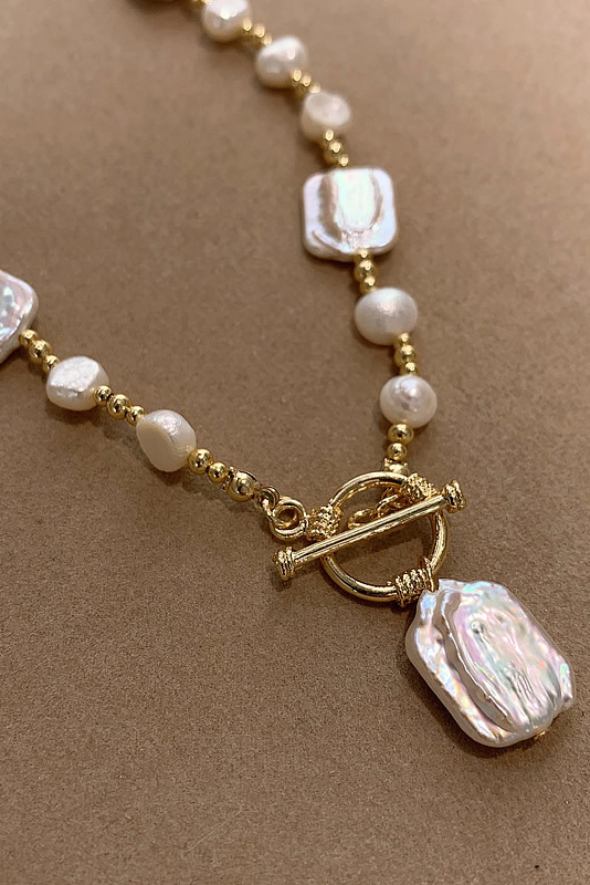 Bride Necklace Choker Earrings Baroque Imitation Pear For Weeding