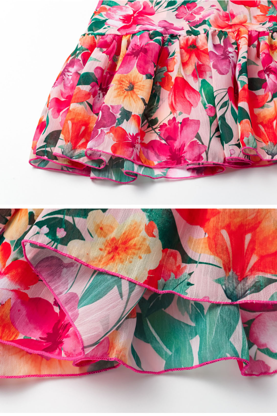 3D Printed Backless Ruffled Suspender One-Piece Swimsuit and Cover-Up