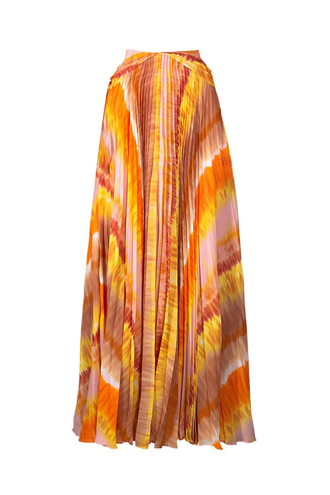 Deep V-Neck Yellow Long-Sleeved Printed One-Piece Swimsuit and Cover-Up