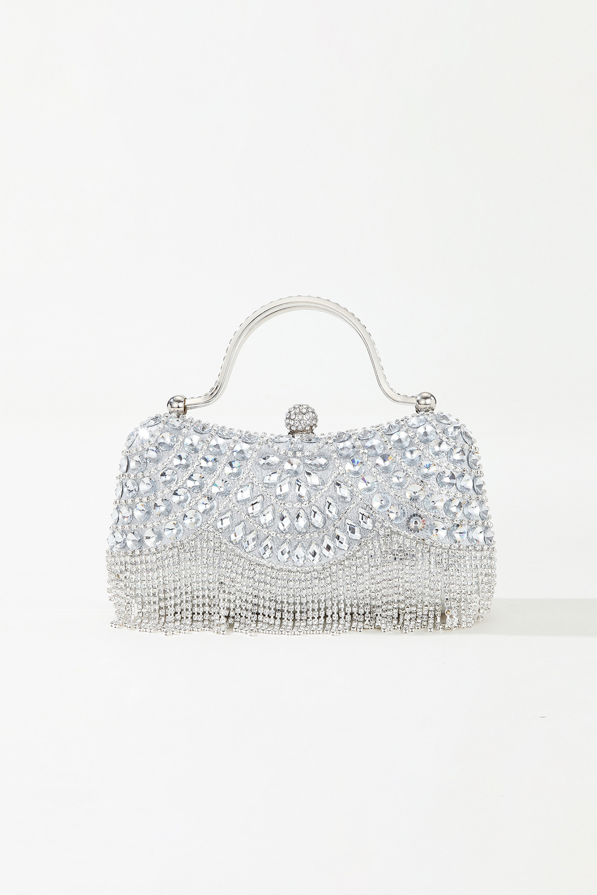 Women's Party Bag Rhinestone Diamond Tassel Chain Box Bag