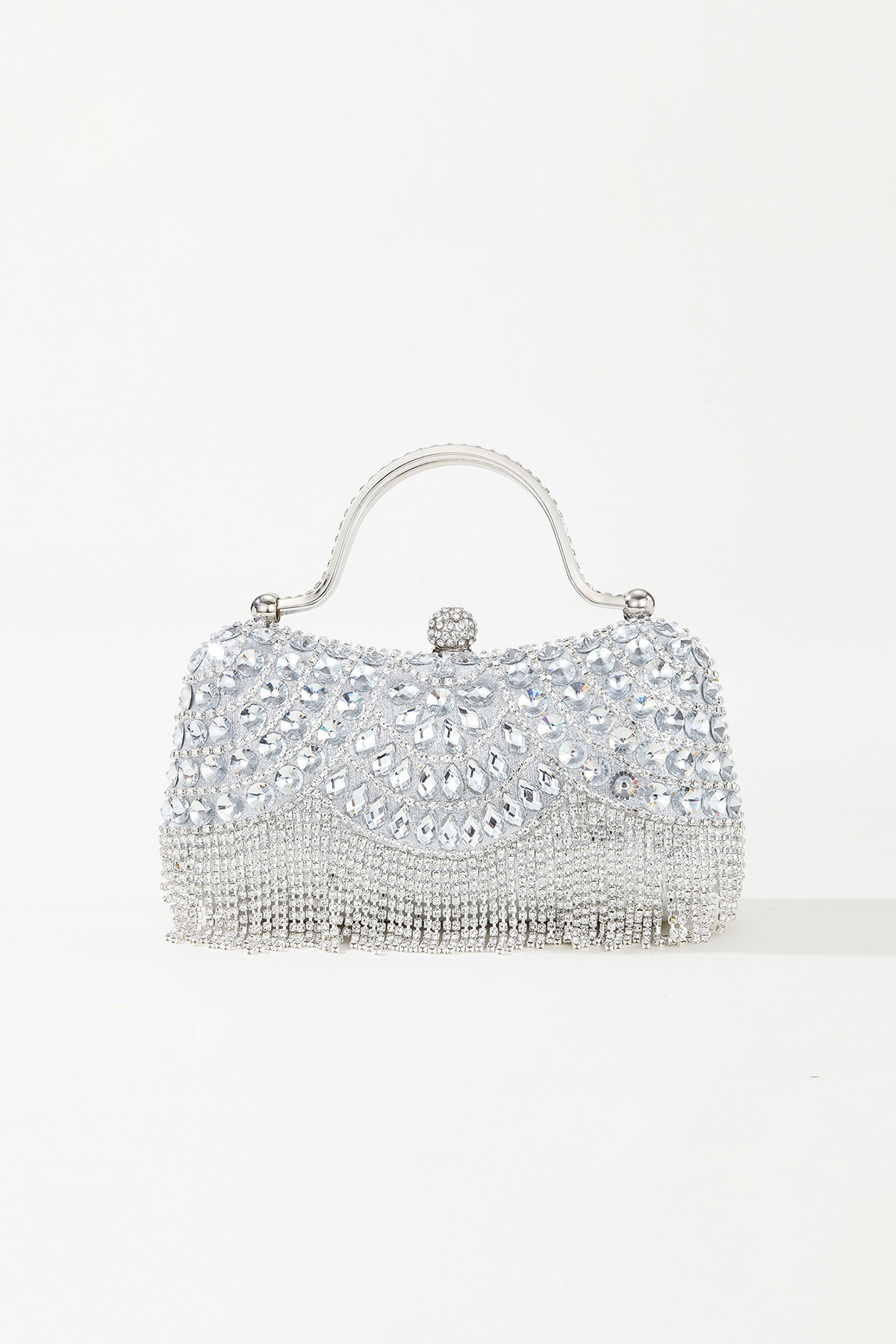 Women's Party Bag Rhinestone Diamond Tassel Chain Box Bag
