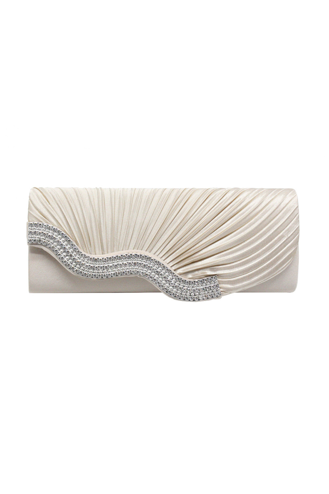 Satin Pleated Diamond Crossbody Bag One-Shoulder Hand Evening Gift Bag