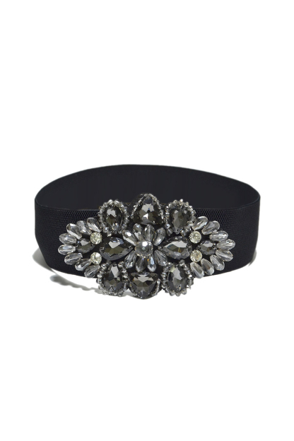 Women's Rhinestone Elastic Belt Crystal Waist Seal