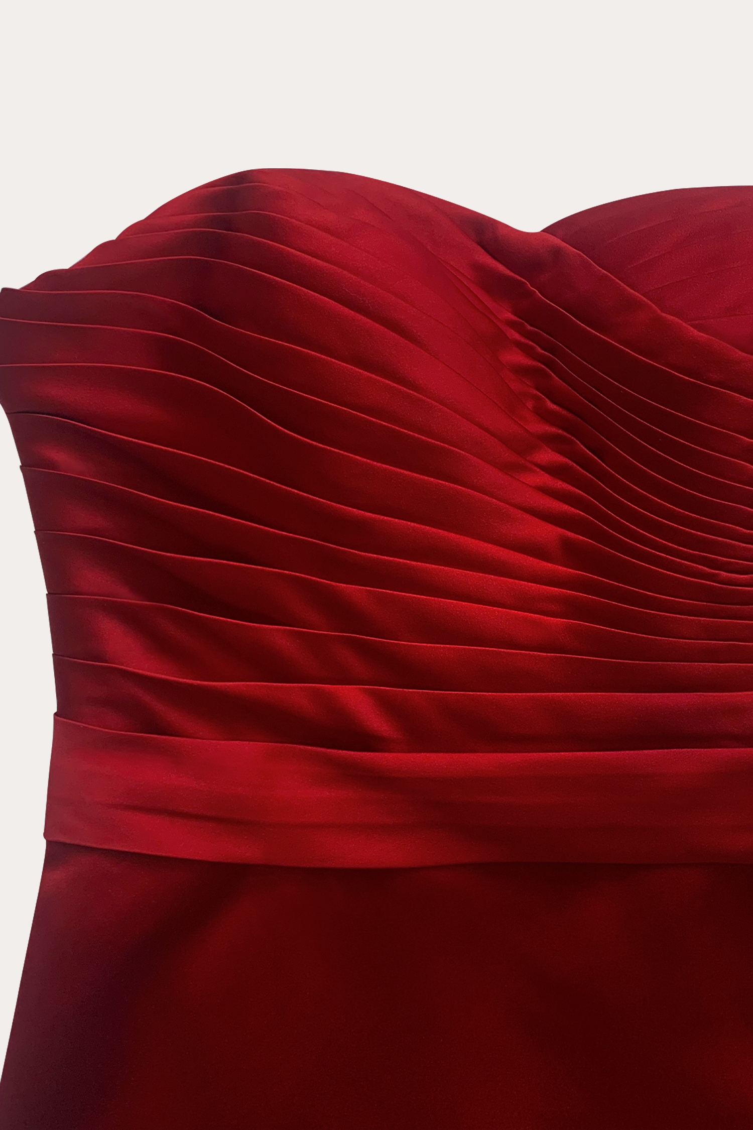 Elegant Formal Red Maxi Dress Strapless Evening Gown