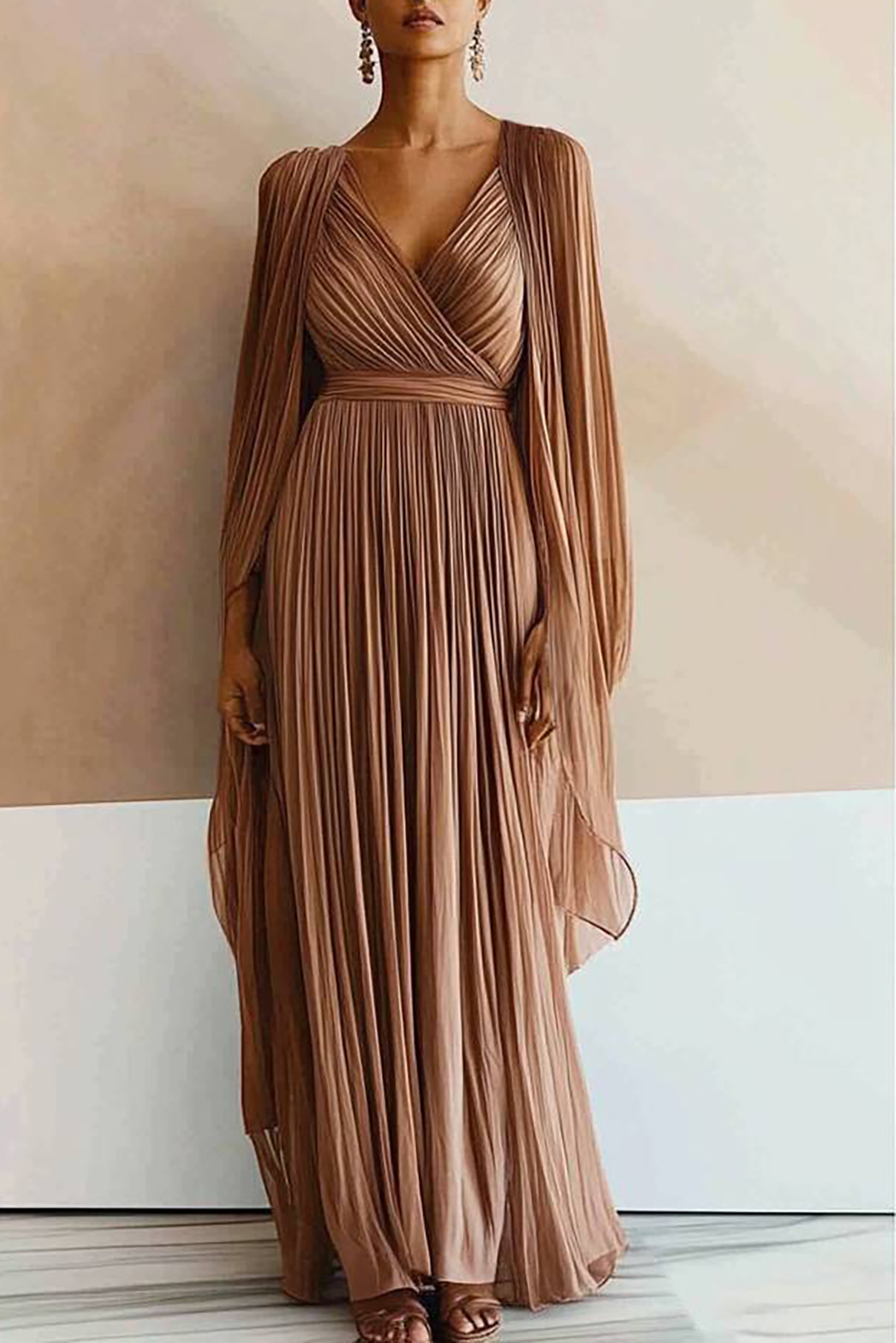 Formal Work Party Boat Neck Royal Blue Sleeveless Belted Slit Midi Dre