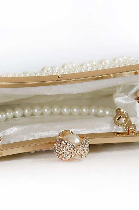 Formal Party Daily Work Pearl Handbag