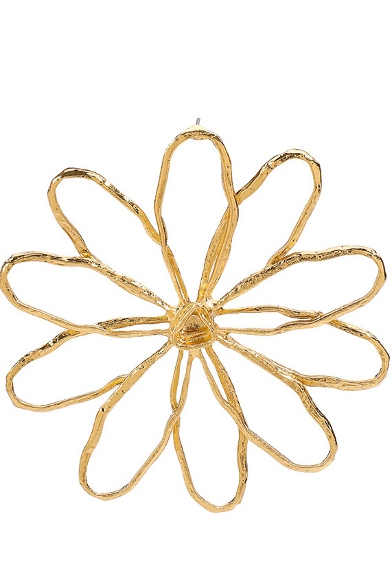 Daily Party Work Hollow Flower Simple Earrings