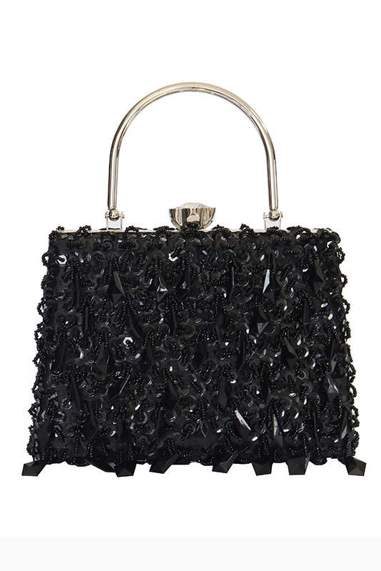Work Party Beaded Gemstone Sequins Handbag