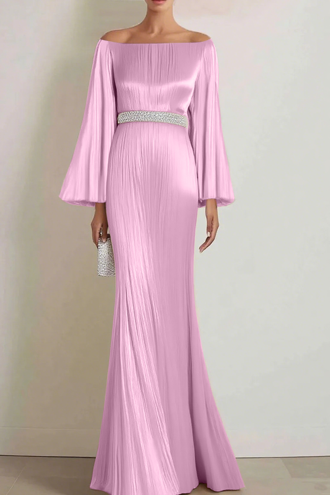 White Formal Elegant Off Shoulder Maxi Dress