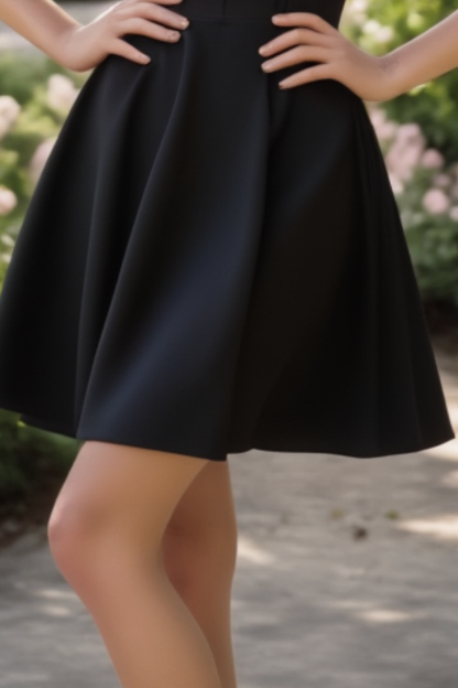 Homecoming​ Party Dress​​ Black Strapless Mini Dress