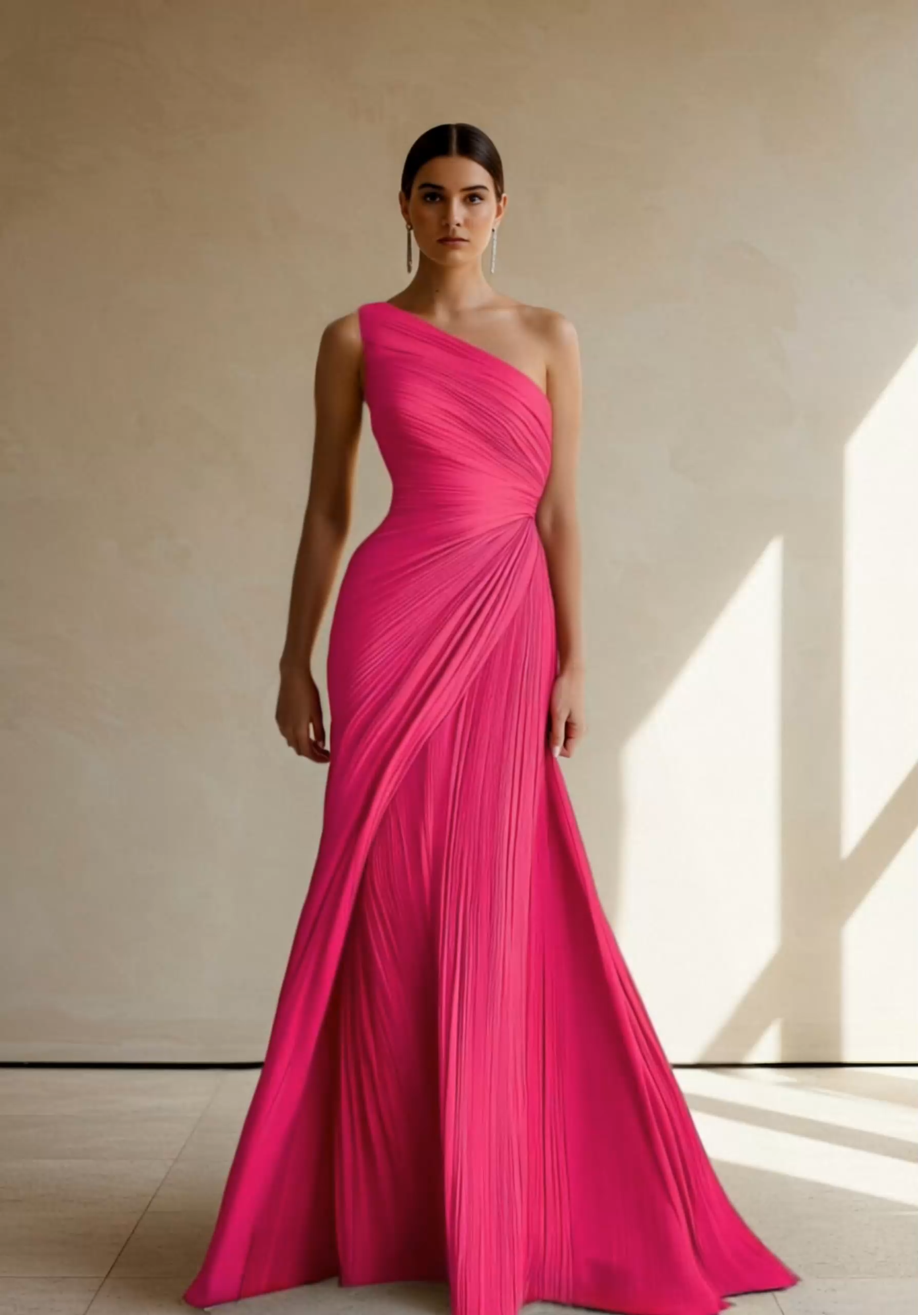 Formal Party Prom Dress One Shoulder Maxi Dress