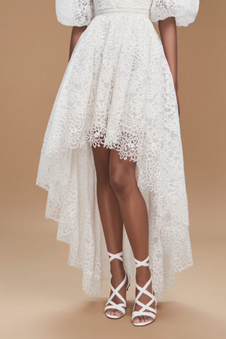 Graduation​ ​Prom ​​Corset Dress​ White Strapless Lace Mini Dress