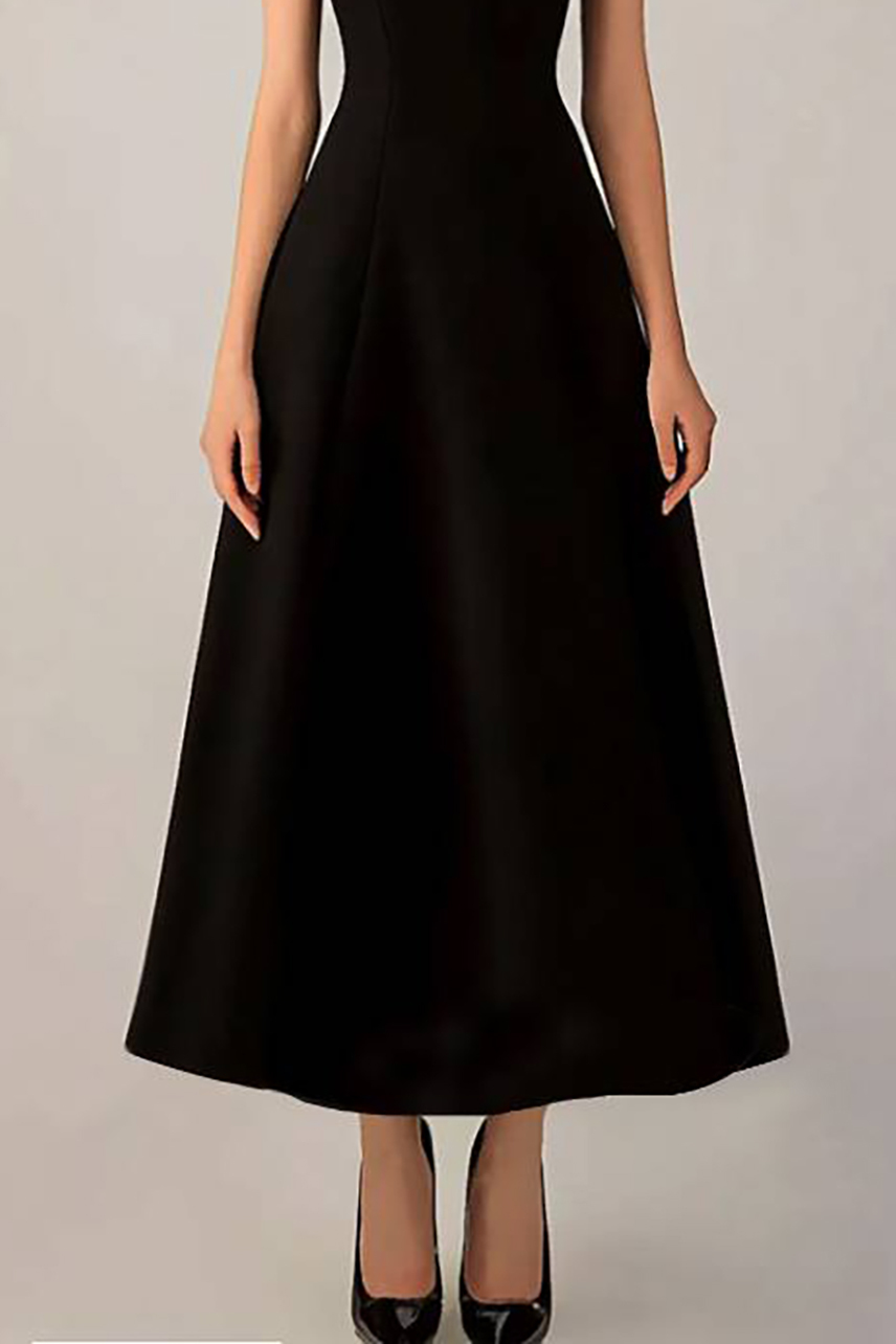 Evening Formal Colorblock Dress Black White Maxi Dress
