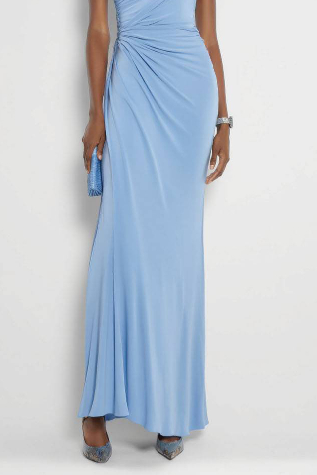 Wedding Guest Formal Dress Light Blue Multi-Wear Maxi Dress