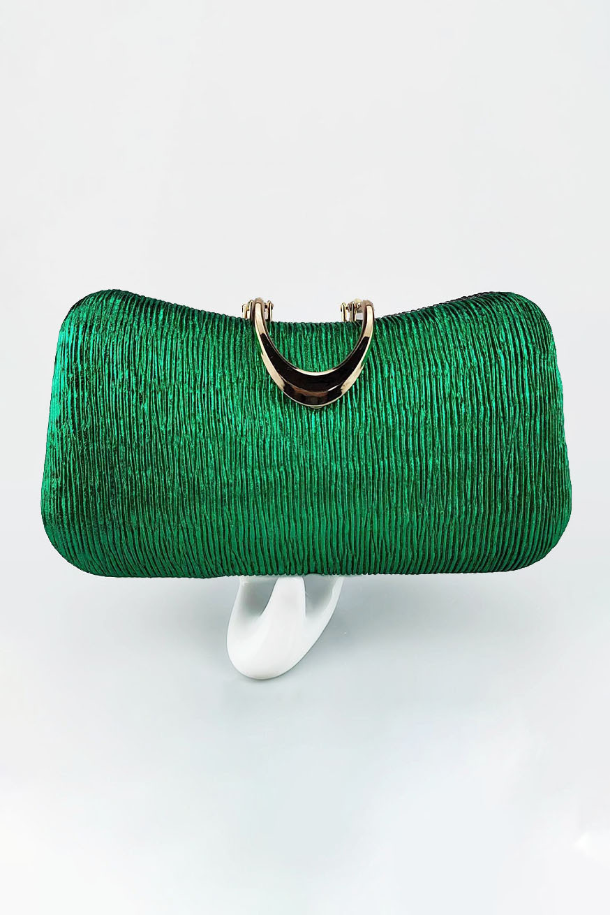 Party Shiny Bag Clutch Pleated Chain Pillow Bag