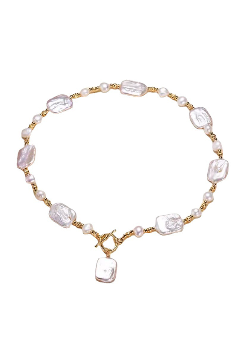 Bride Necklace Choker Earrings Baroque Imitation Pear For Weeding