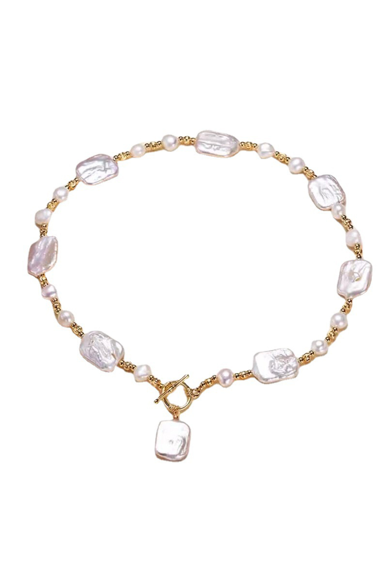 Bride Necklace Choker Earrings Baroque Imitation Pear For Weeding