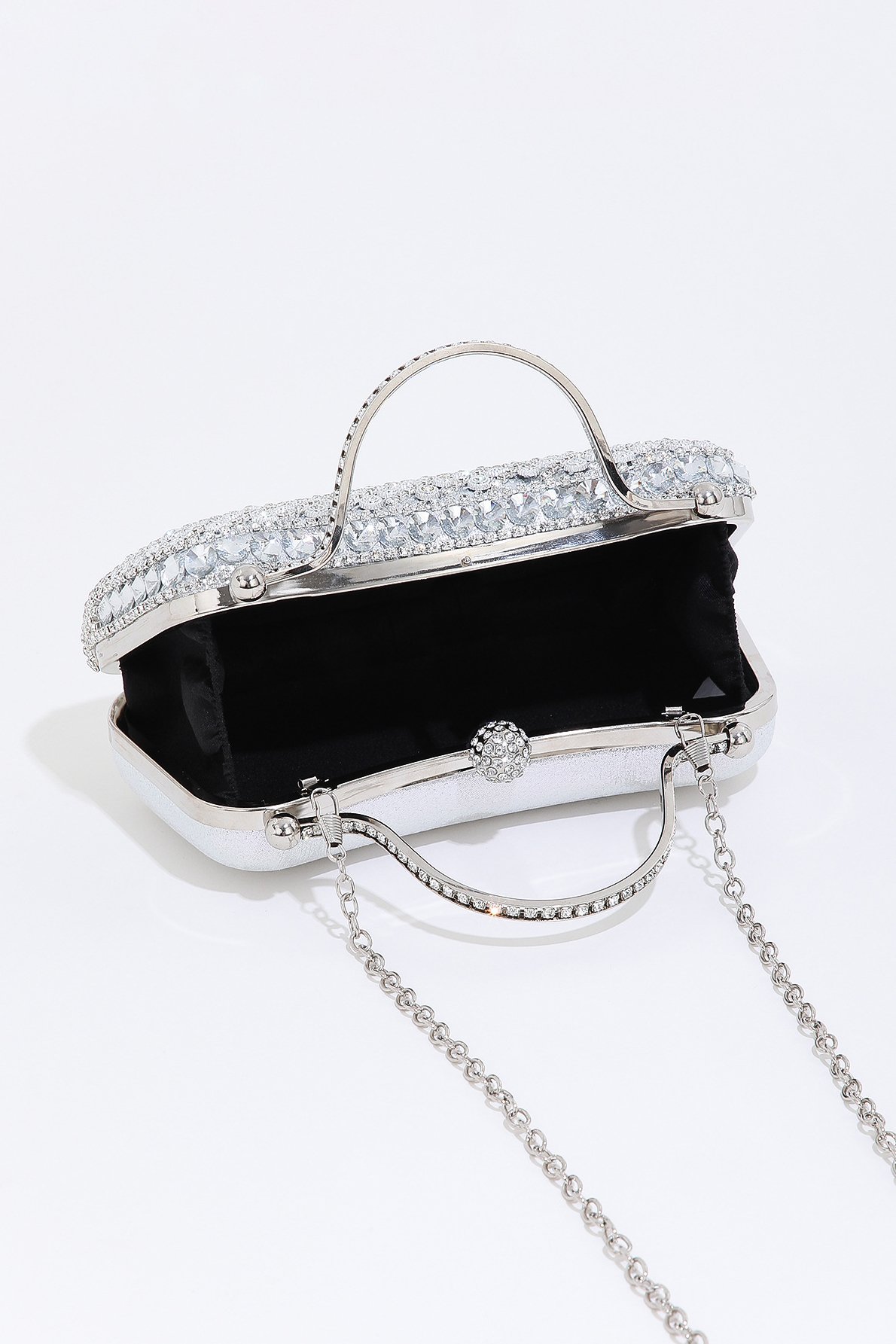 Women's Party Bag Rhinestone Diamond Tassel Chain Box Bag