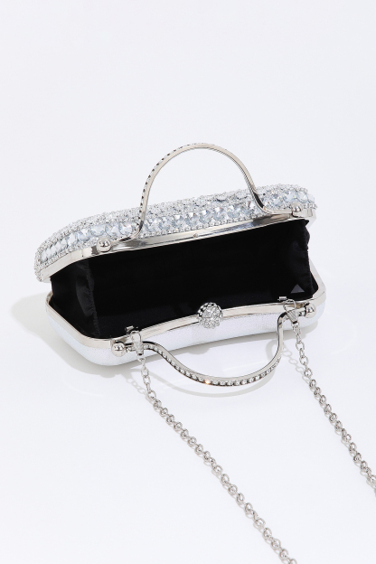 Women's Party Bag Rhinestone Diamond Tassel Chain Box Bag
