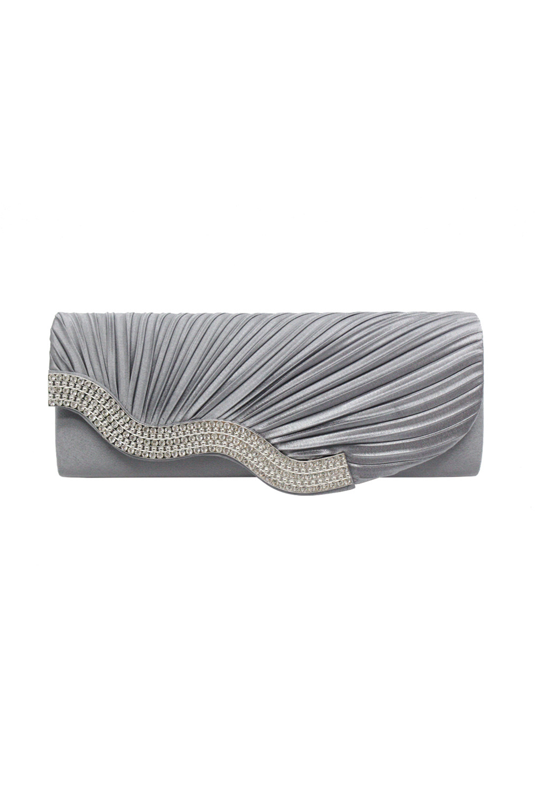 Satin Pleated Diamond Crossbody Bag One-Shoulder Hand Evening Gift Bag