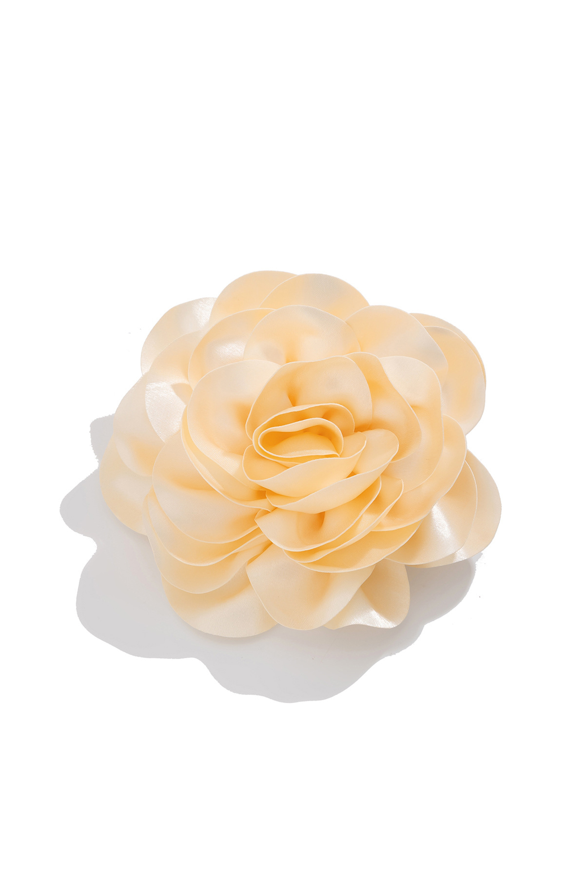 Satin Flower Brooch Duckbill Clip Pin Dual-Purpose Rose Brooch-chiclody
