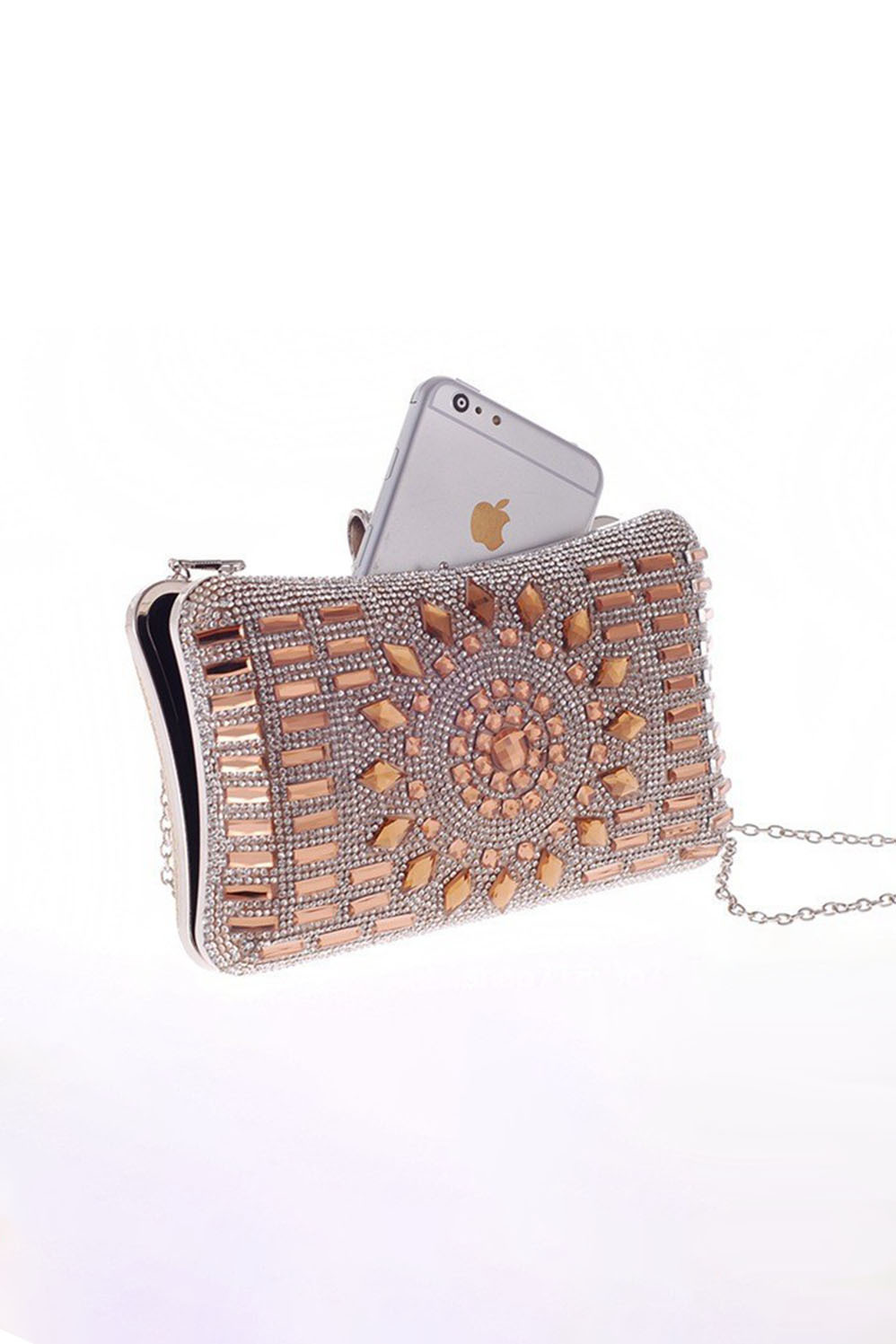 Women's Diamond Banquet Bag Chain Clutch Dress Bag