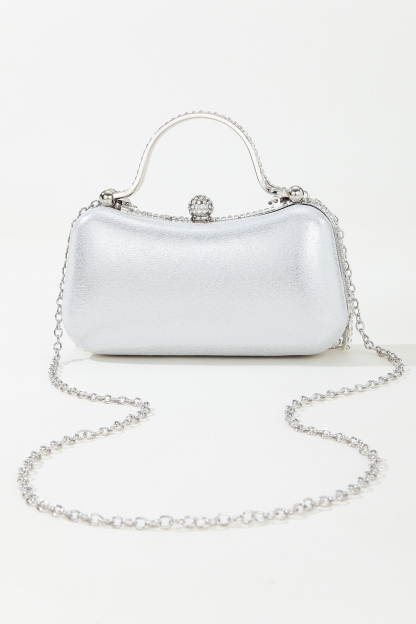 Women's Party Bag Rhinestone Diamond Tassel Chain Box Bag