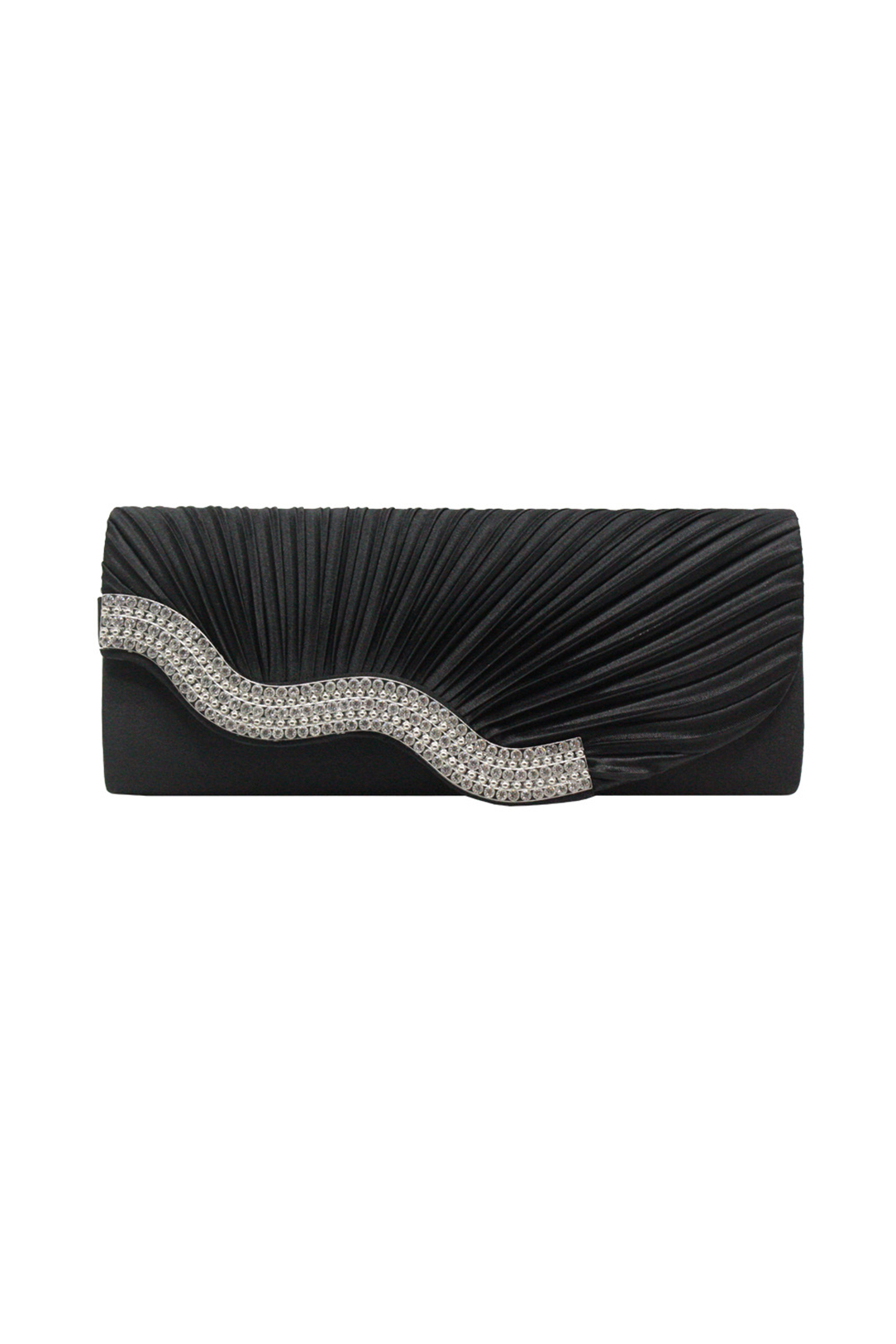 Satin Pleated Diamond Crossbody Bag One-Shoulder Hand Evening Gift Bag