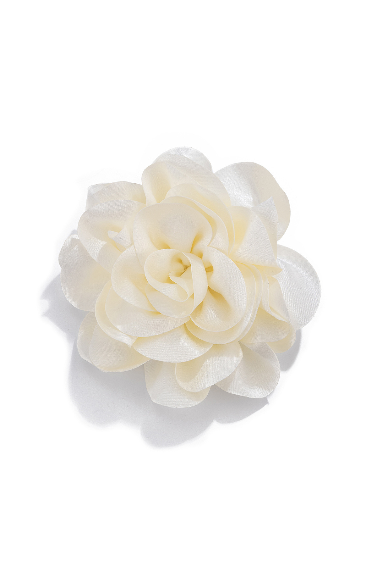Satin Flower Brooch Duckbill Clip Pin Dual-Purpose Rose Brooch-chiclody