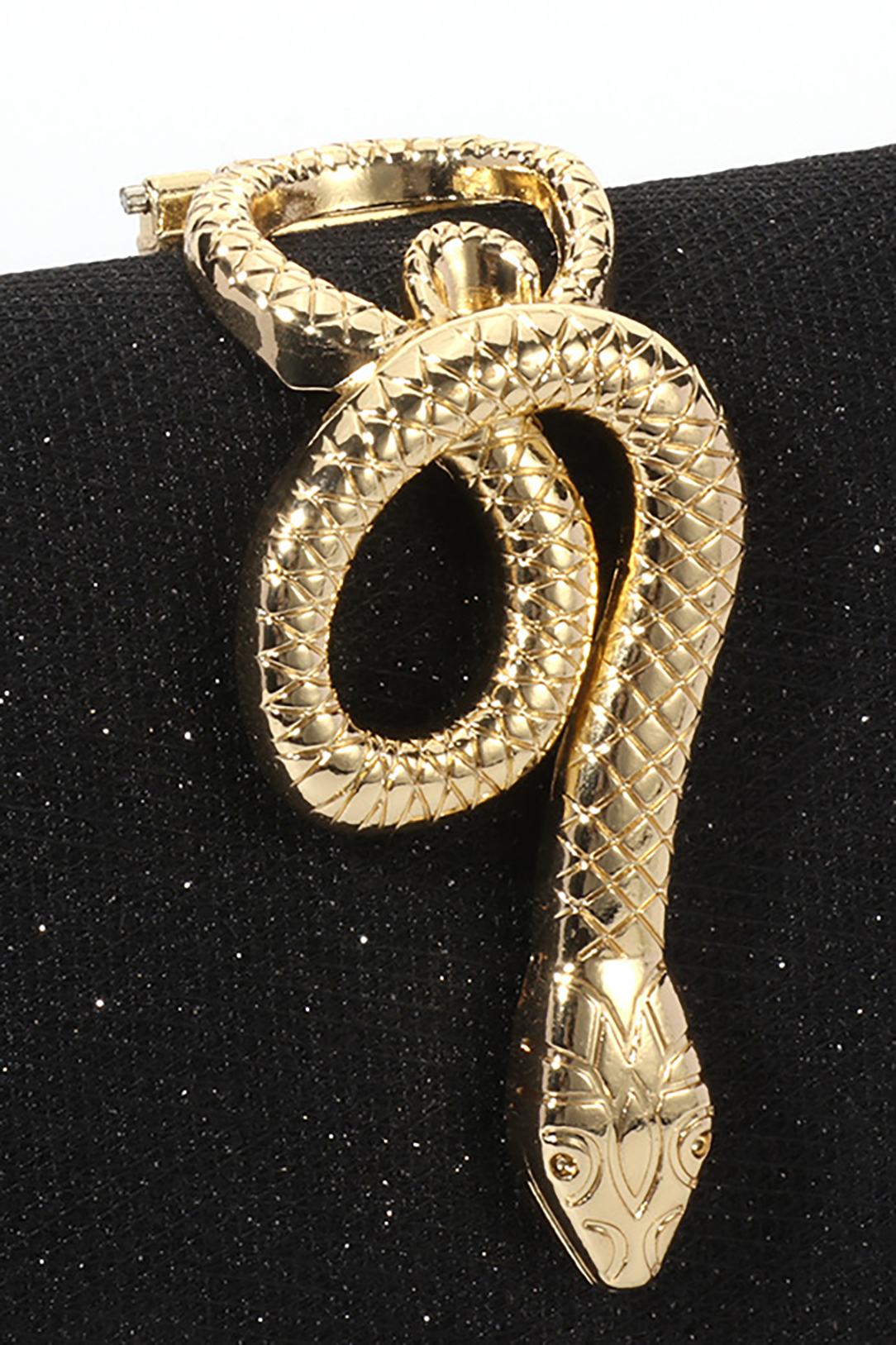 Snake Buckle Shiny Banquet Bag Party Chain Clutch