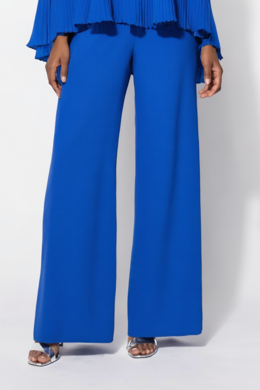 Casual Jumpsuit Set Crew Neck Blue Two Piece