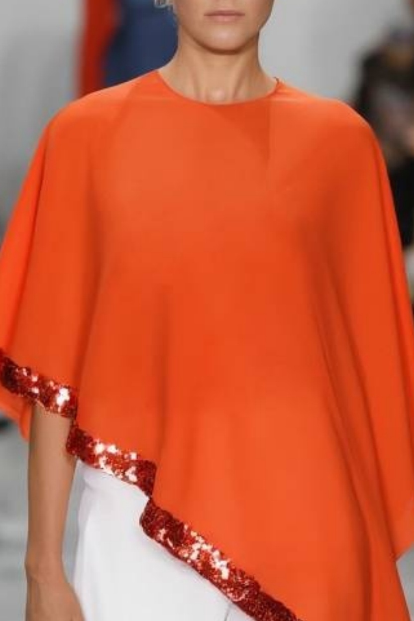 Casual Set Orange Crew Neck Half Sleeve Pants Set