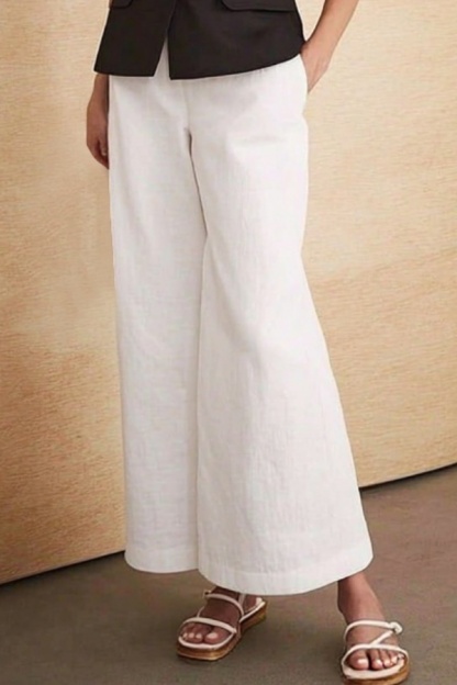 Casual Outfit Sets Black White Crew Neck Pocket Pants Set